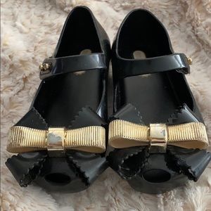 Mini Melissa Black Mary Janes